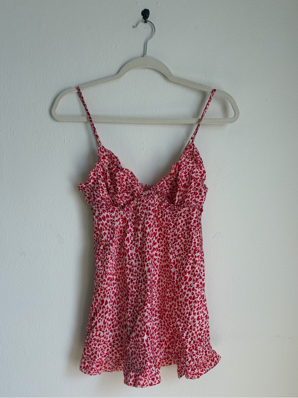 Victoria’s Secret Silk Heart Print Slip Dress